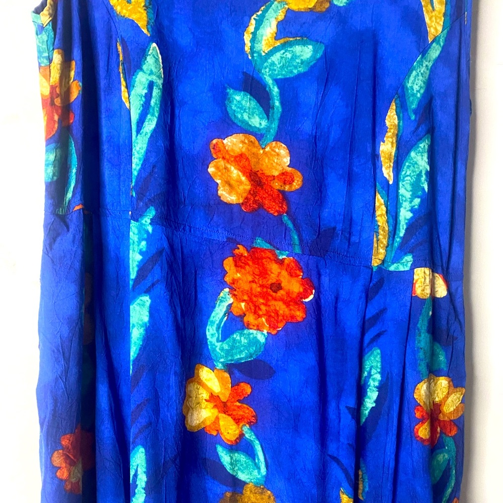 Vintage 90s Jams World Floral
Hawaiian Midi Dress M - Picture 6 of 7